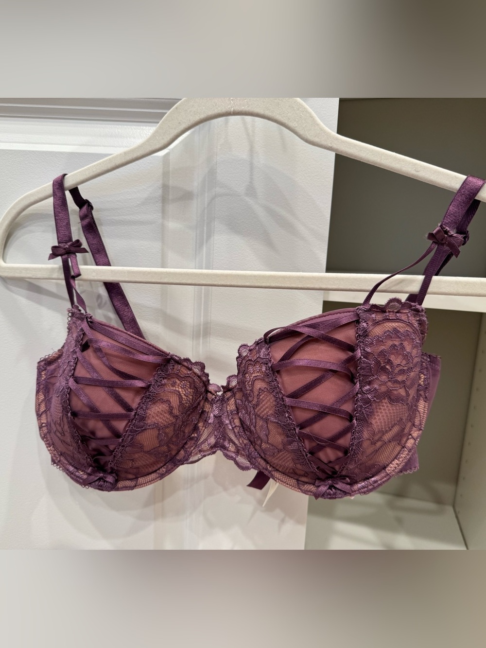 Adore Me Purple Enny Contour Bra, Size 34DDD
